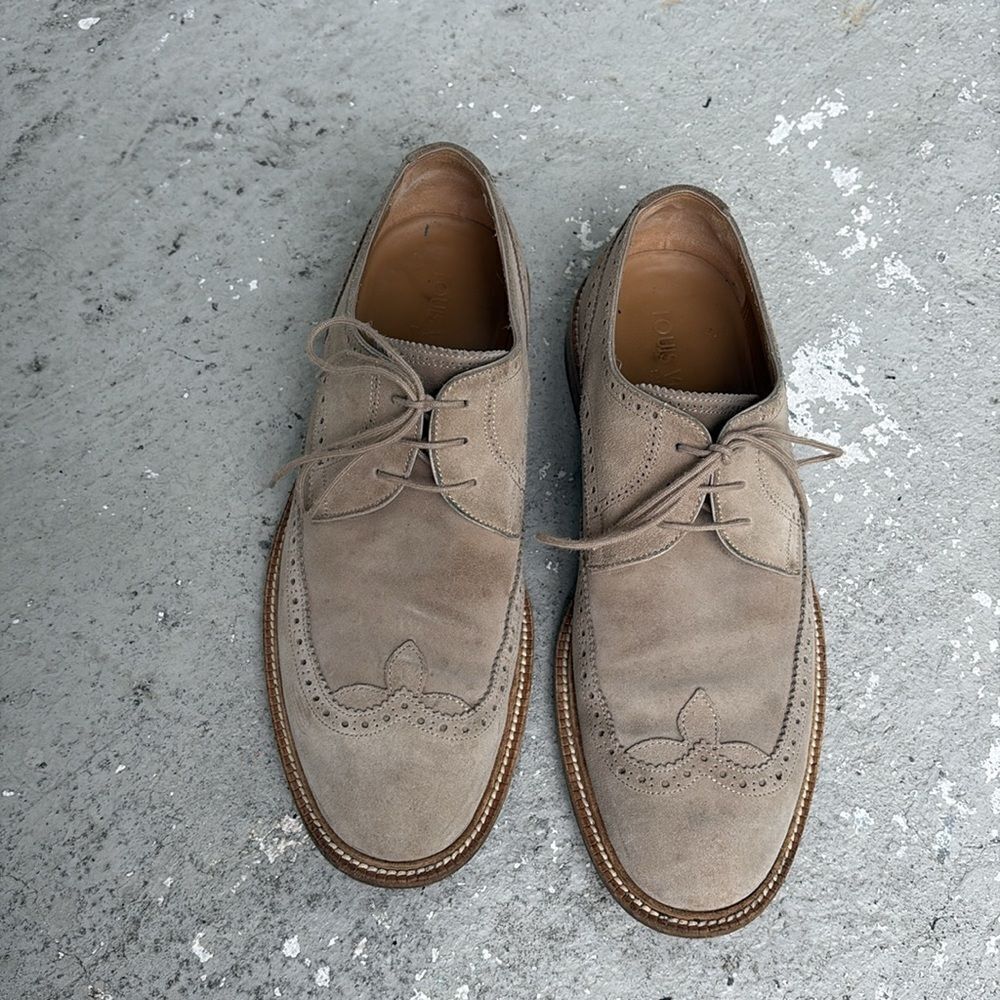 Louis Vuitton Brogues tan suede - Picture 4 of 11